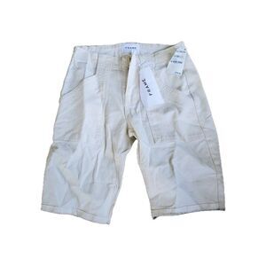 FRAME DENIM OFF WHITE BERMUDA SHORTS SIZE 23 NWT Retail: $278